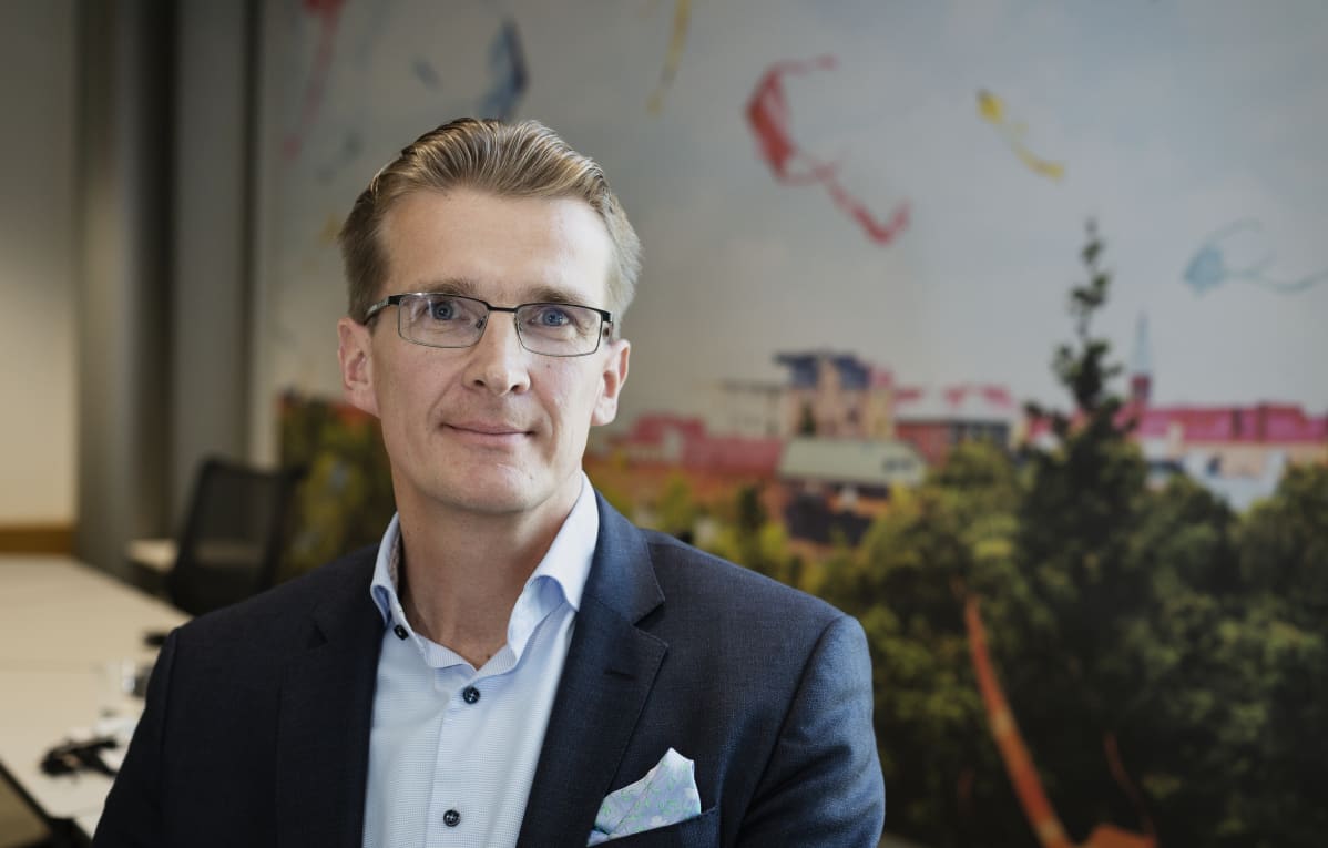 Toimitusjohtaja Jouko Pölönen Ilmarisen tiedotustilaisuudessa 1.8.2019.