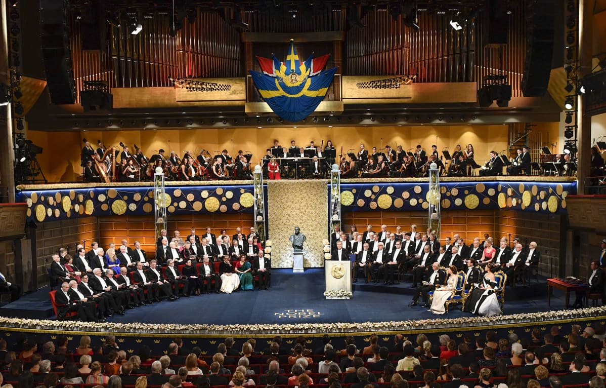 Nobel palkintoseremonia Tukholmassa 10. joulukuuta 2019.