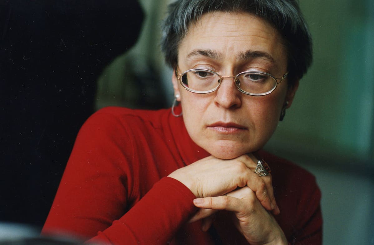 Kuvassa venäläinen toimittaja Anna Politkovskaya.