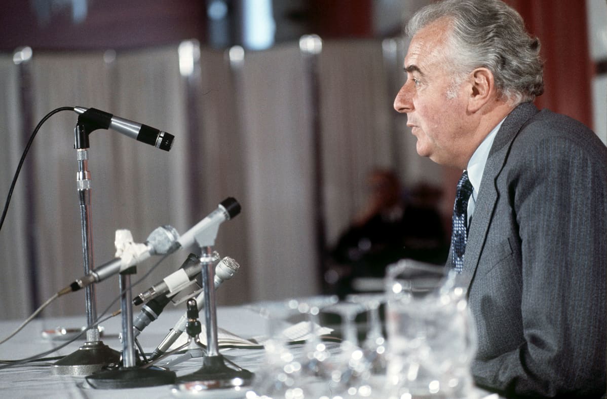 Gough Whitlam vuonna 1977