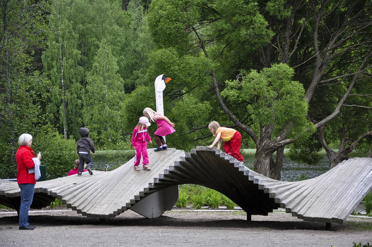 Jyväskylän Huhtasuon lähiliikuntapuisto.