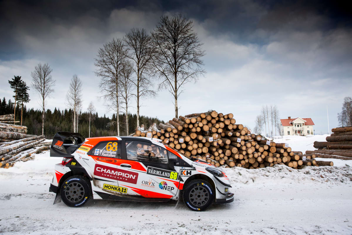 Marcus Grönholm au Rallye de Suède 2019.
