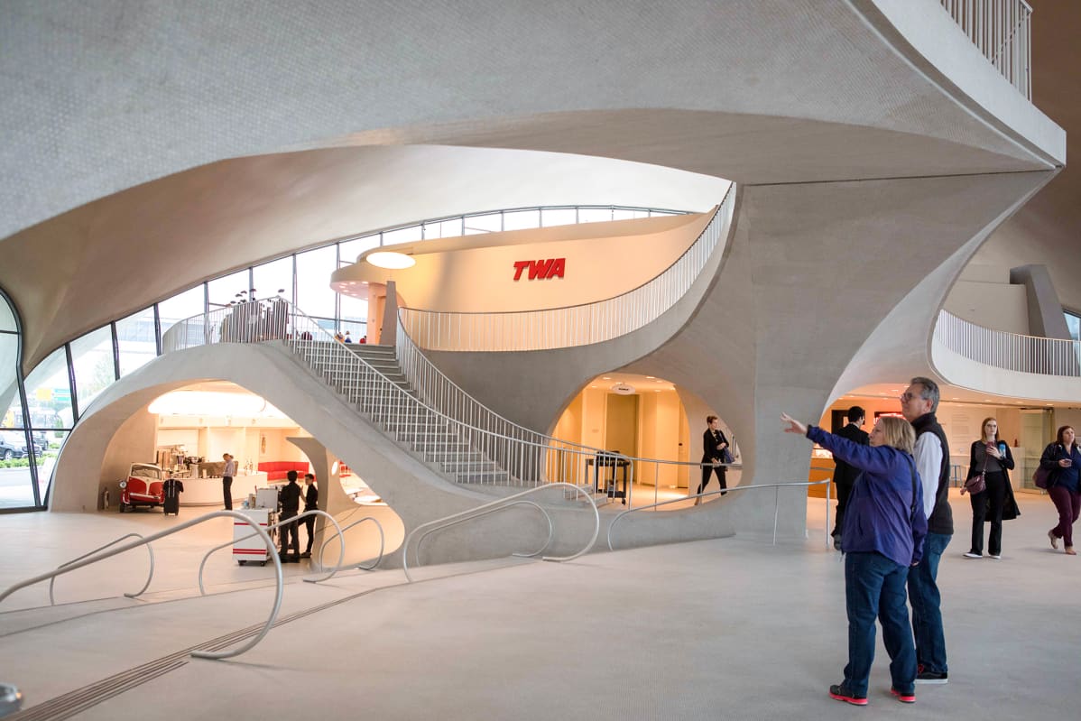 TWA Trans World Airways hotelli NYC John F. Kennedy lentokenttä New York.