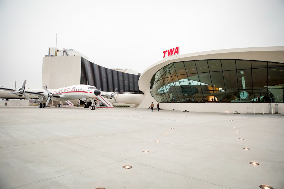TWA Trans World Airways hotelli NYC John F. Kennedy lentokenttä New York.