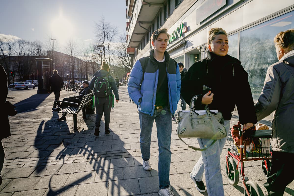 Katunäkymä Ruotsista.
