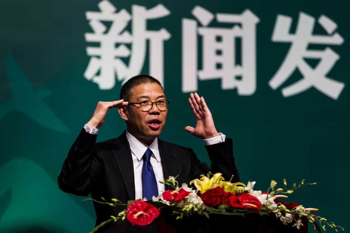 Kuvassa on Zhong Shanshan toukokuussa 2013.