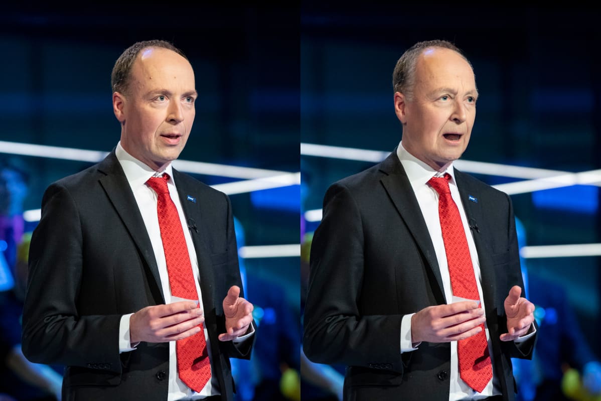 Jussi Halla-aho manipuloitiin näyttämään nykyistä vanhemmalta kansanedustajalta.