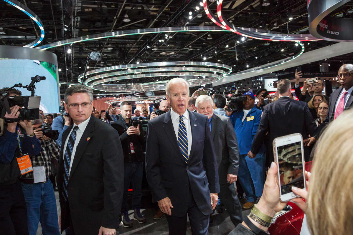 Kuvassa on Joe Biden tammikuussa 2017.