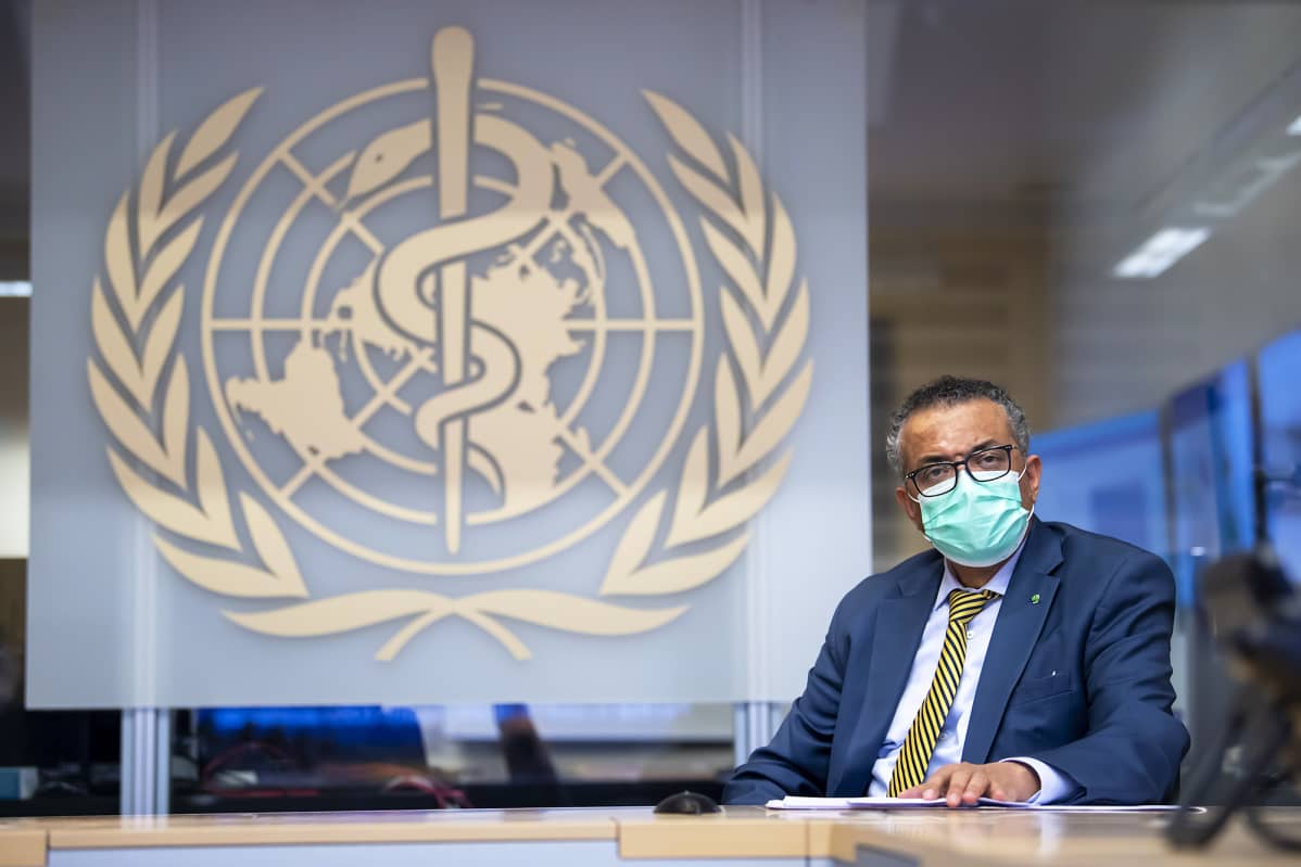 Maailman terveysjärjestön pääjohtaja Tedros Adhanom Ghebreyesus