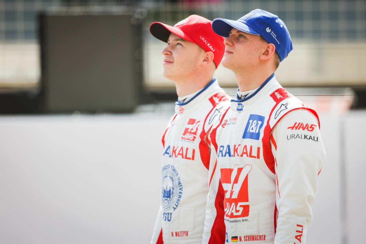 Nikita Mazepin ja Mick Schumacher muodostavat Haasin kuljettajakaksikon kaudella 2021. Toistaiseksi Schumacher, 22, on ollut tallikaveriaan selvästi parempi.
