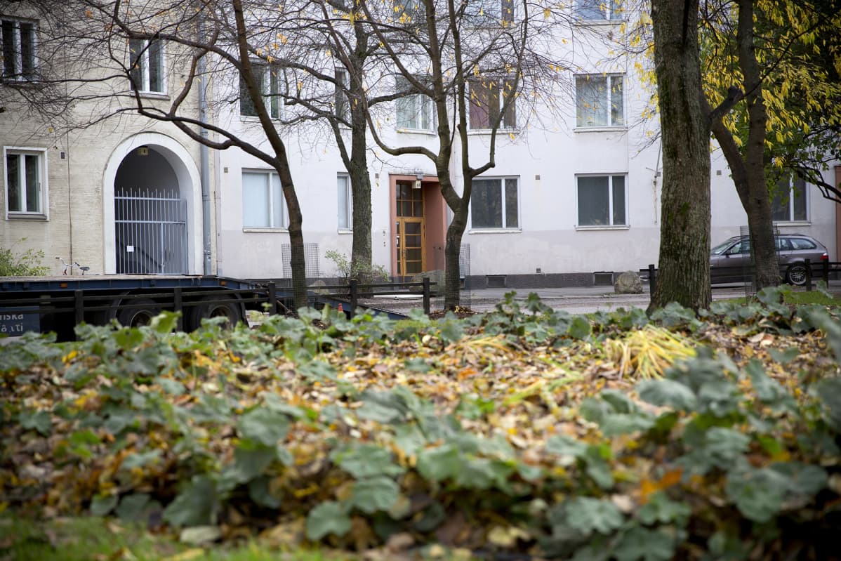 rappukäytävä jossa Markku yöpyi