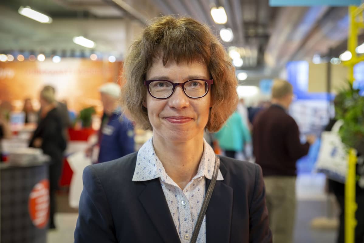 Kuntaliiton pääekonomisti Minna Punakallio Kuntamarkkinoilla 12.9.2019.