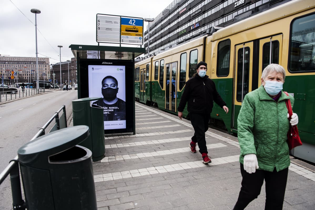 Helsingin keskustassa oli hiljaista 14. huhtikuuta