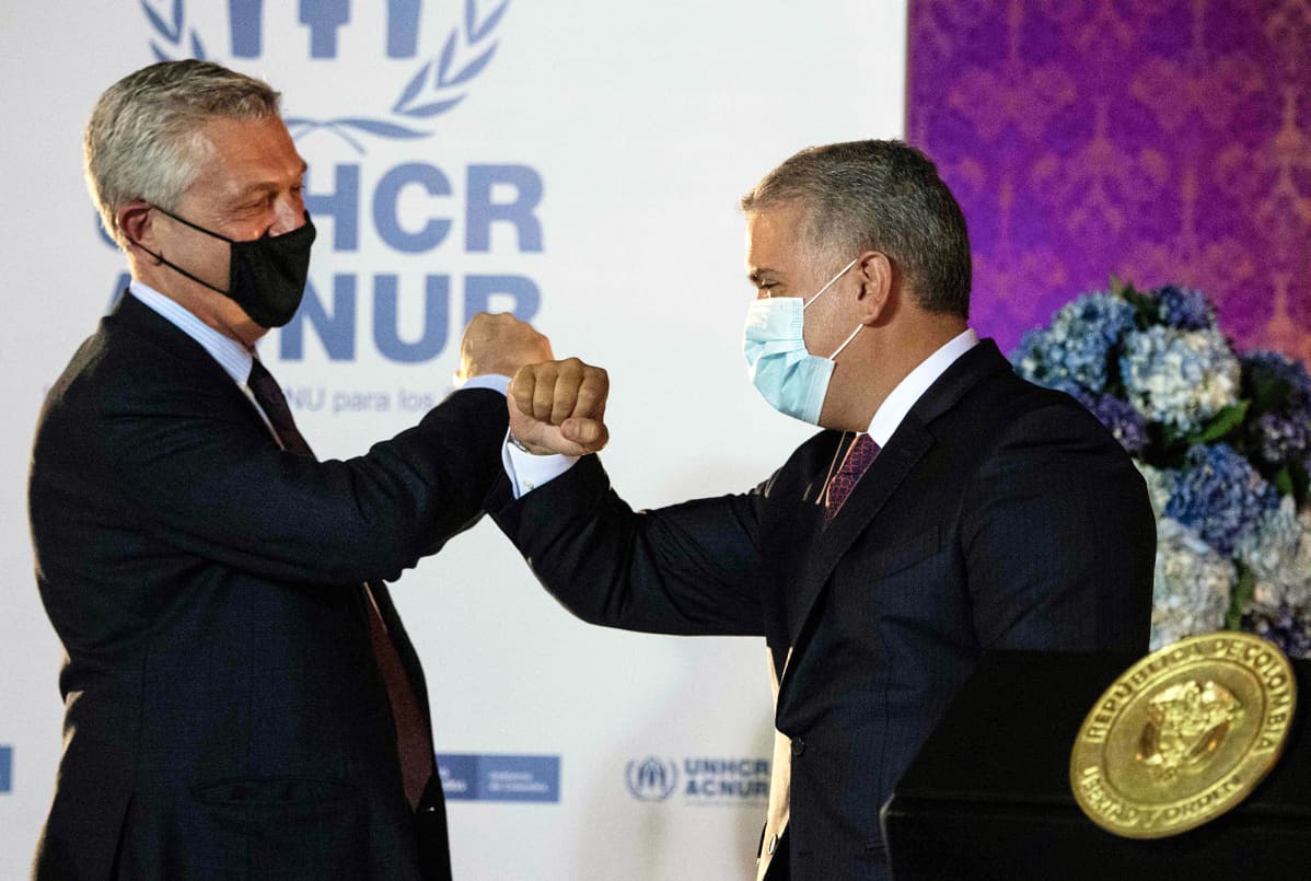 Filippo Grandi ja Ivan Duque