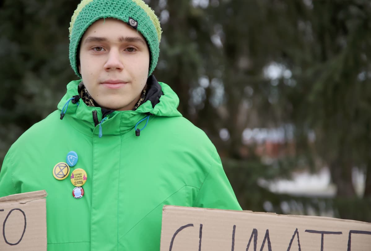 ilmastoaktivisti Atte Ahokas