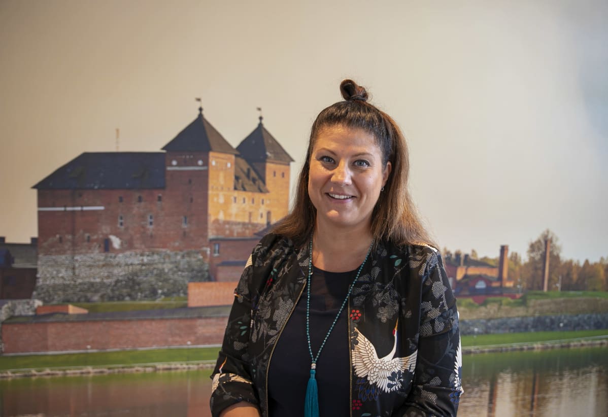Kristel Pynnönen Hämeenlinnassa.