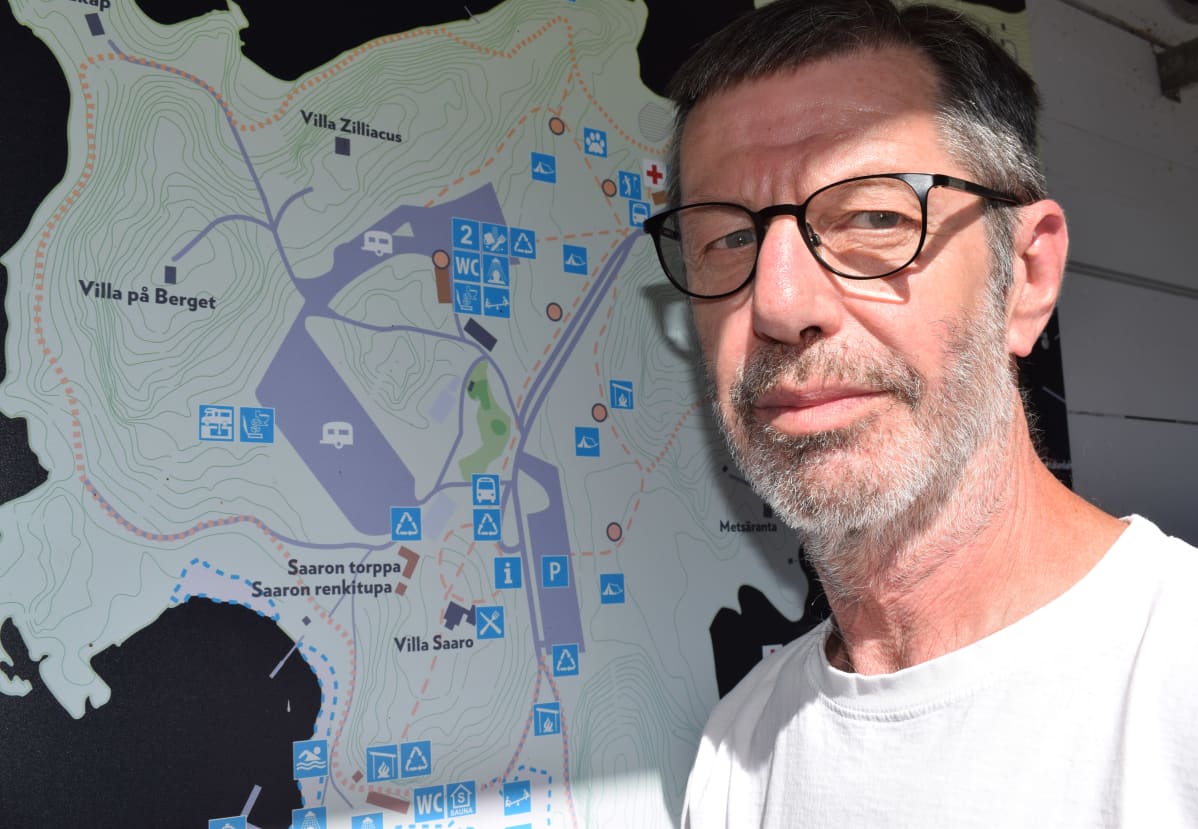 Leirintäaluepäällikkö Hannu Toivonen, Turun Ruissalo Camping.