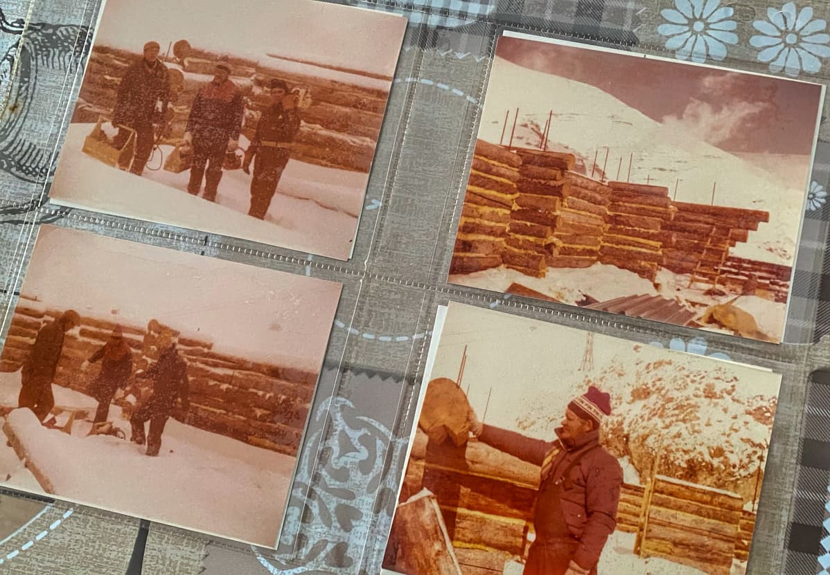 Kuusamolaisia rakennusmiehiä Iranissa 1978.