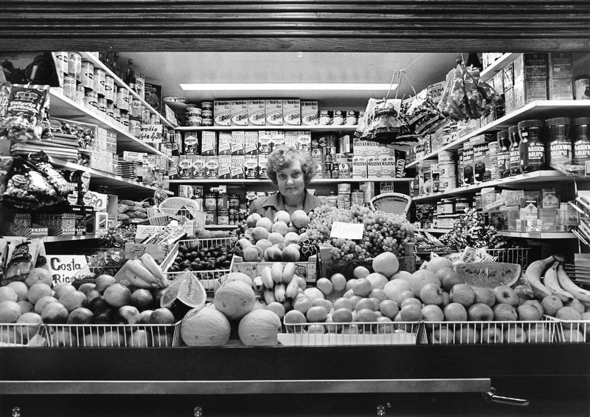 Turun kauppahallin myyjiä elokuussa 1978.