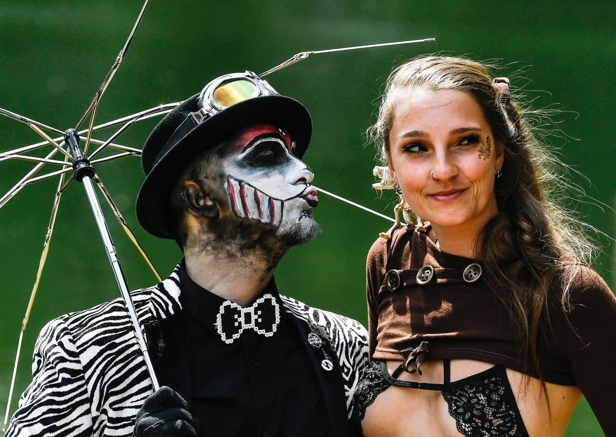 Wave Gothic Meeting -tapahtuma Leipzigissa, Saksassa.