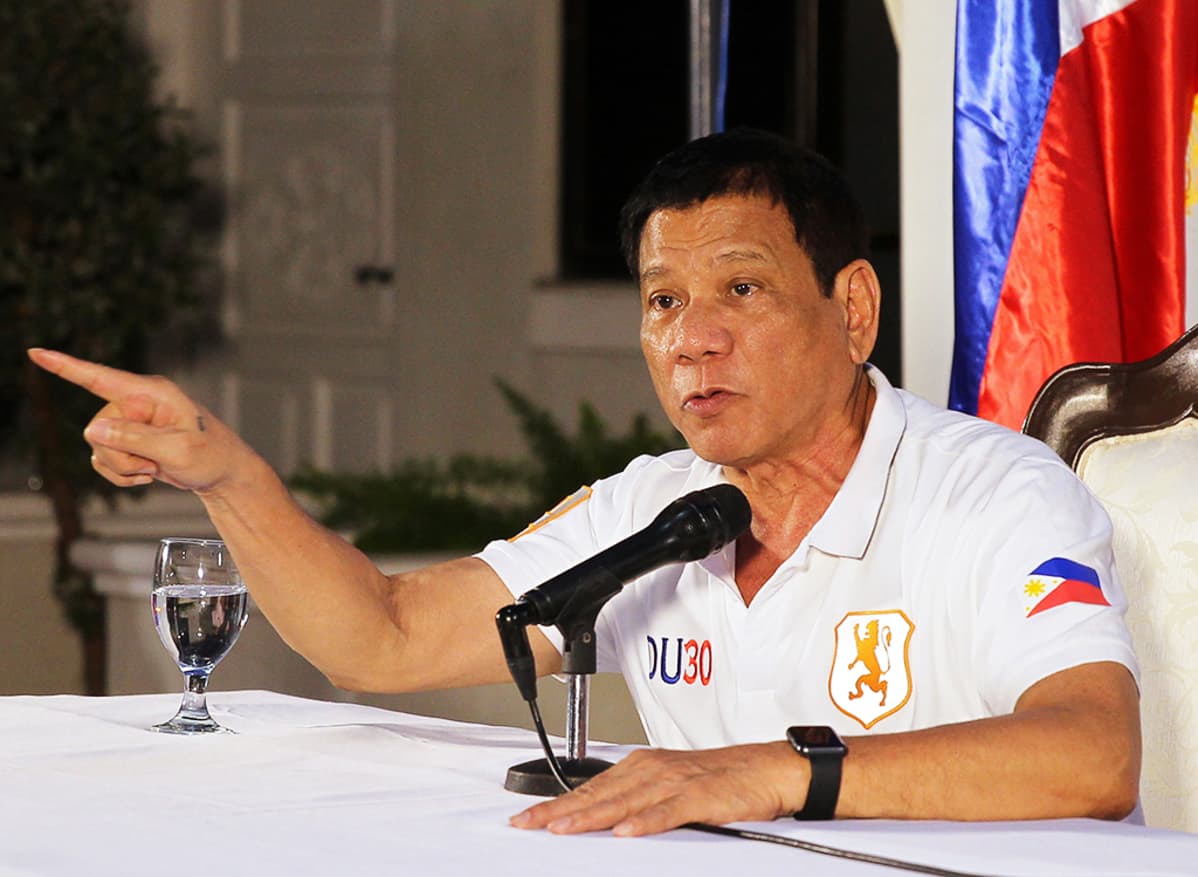 Presidentti Rodrigo Duterte.