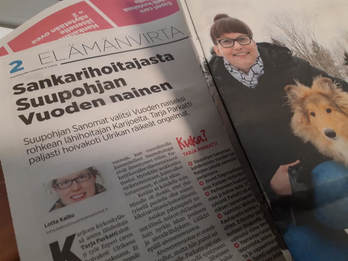 Tarja Parkatti lehtiuutinen