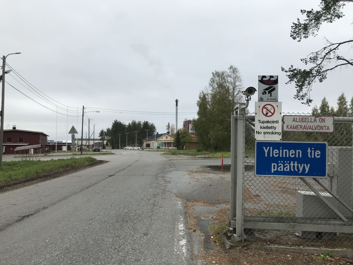 Binderholzin sahan sisäänkäynti Lieksassa.
