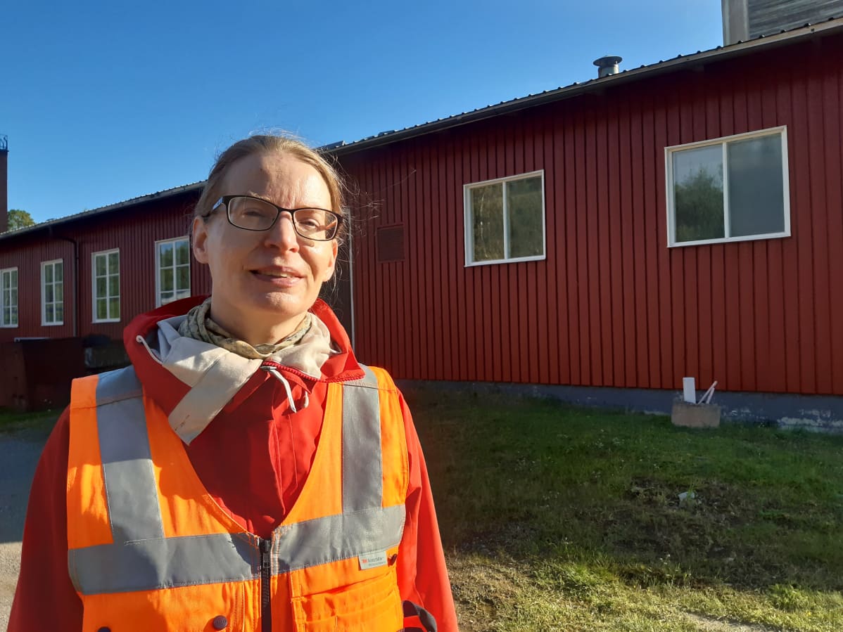 Katja Viitaniemi Korsnäsin kaivosalueella