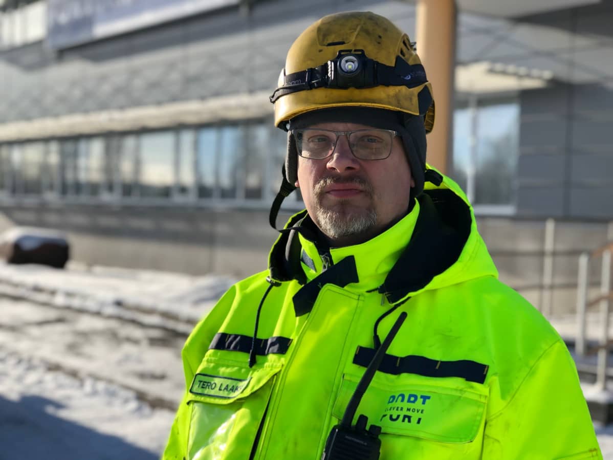 Porin sataman luottamusmies Tero Laakso