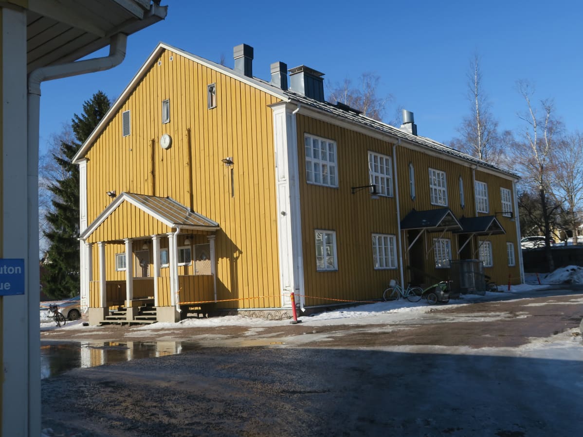 keltainen puukoulu