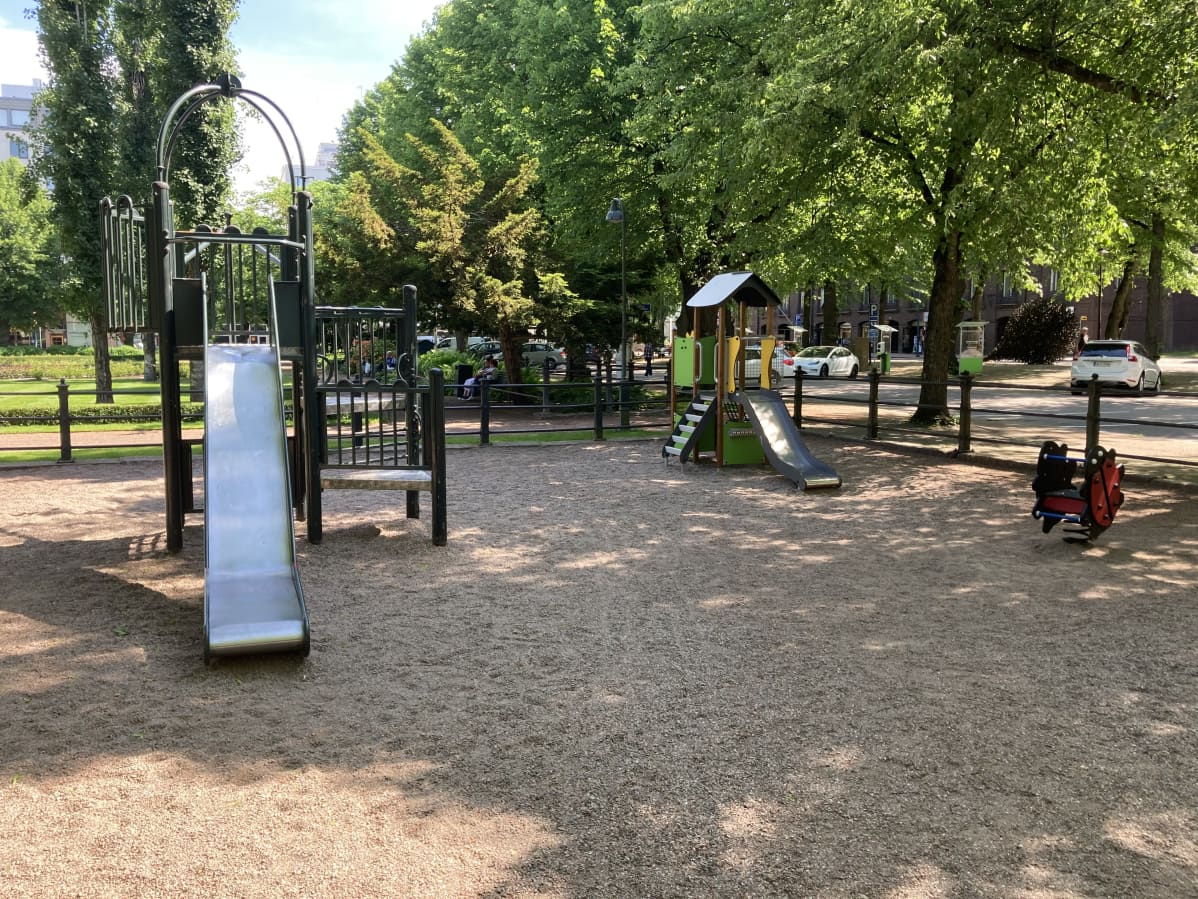 Slides in Sibelius Park in Kotka