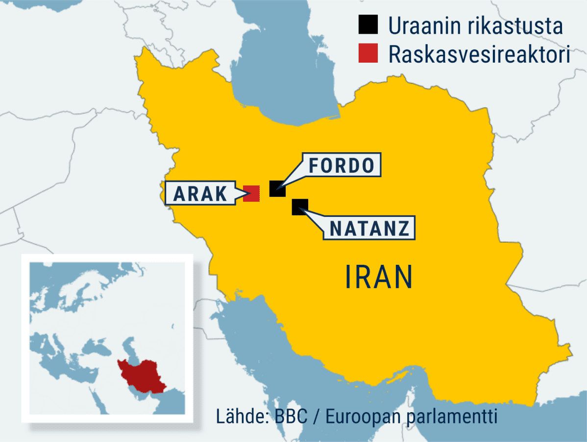 kartta iran Yhdysvallat vastaan Iran: Nämä neljä karttaa kertovat, miksi maat 