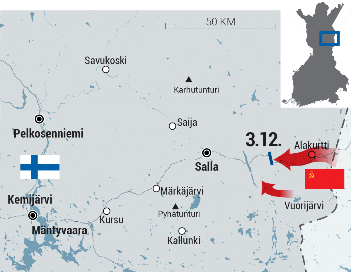 Neuvostoliitoin hyökkäys Lapissa, joulukuu 1939