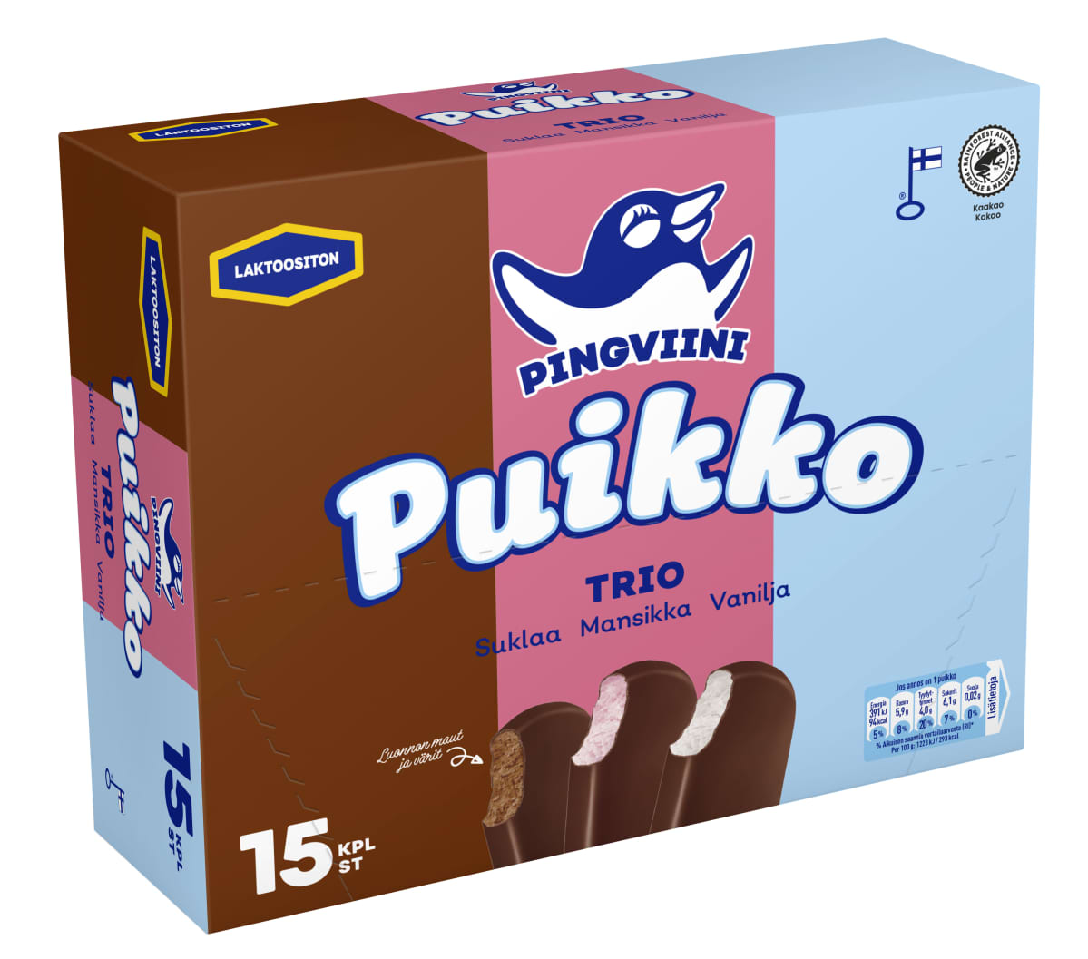 Eskimo-jäätelöstä tulee Pingviini Puikko.