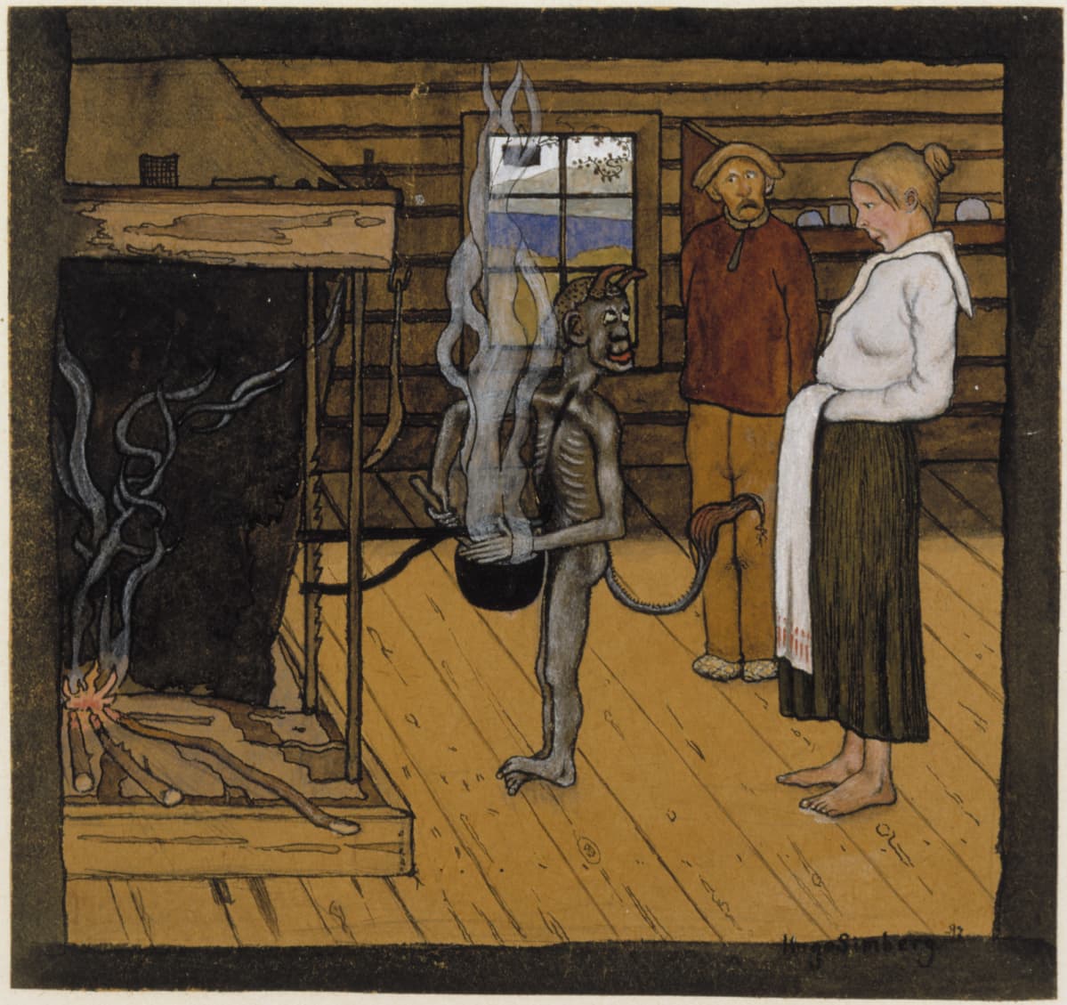 Hugo Simberg: Piru padan ääressä
