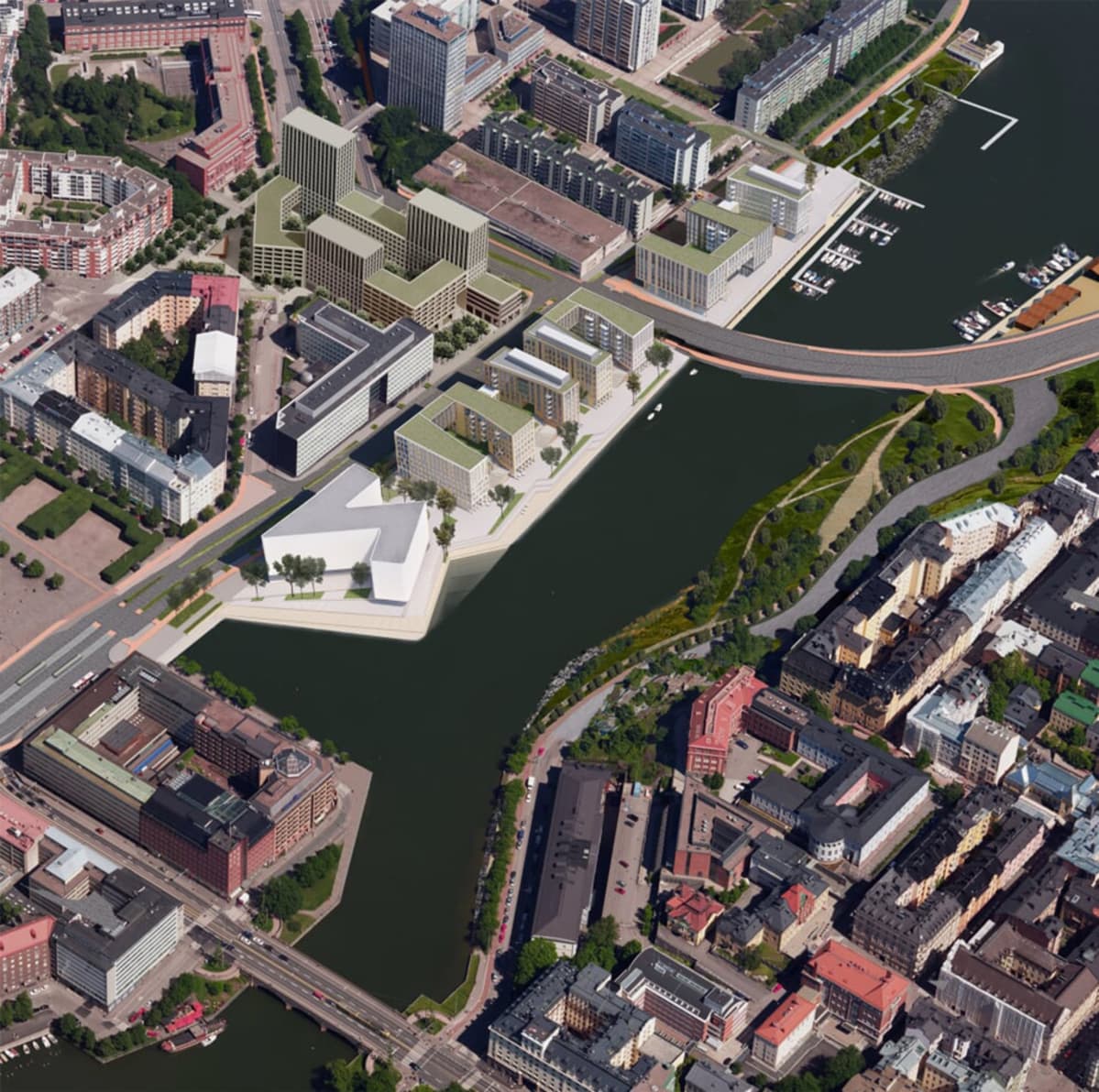 Hakaniemenranta uudistuu 2020-luvulla.