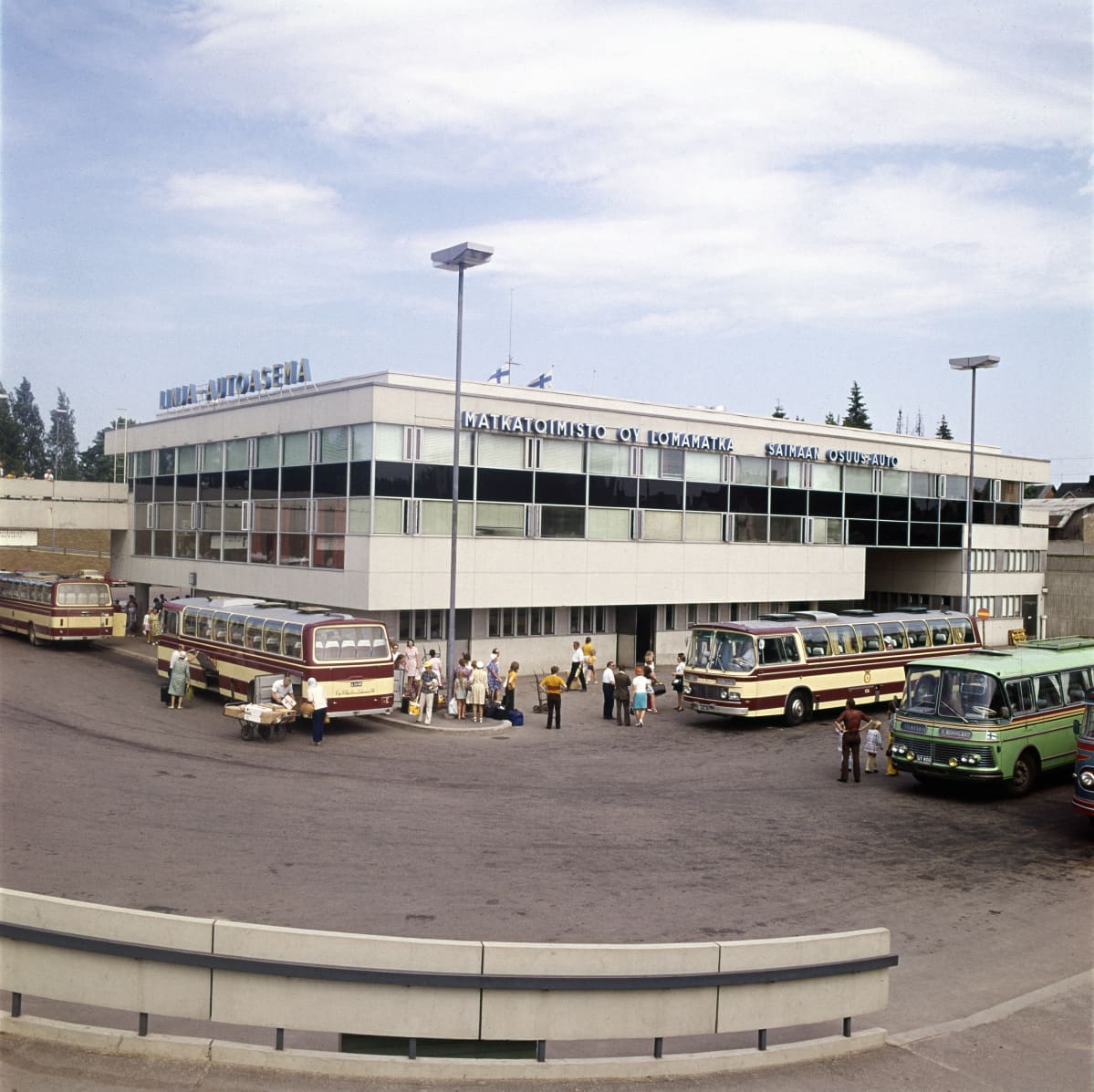 Lappeenrannan linja-autoasema vuonna 1973.