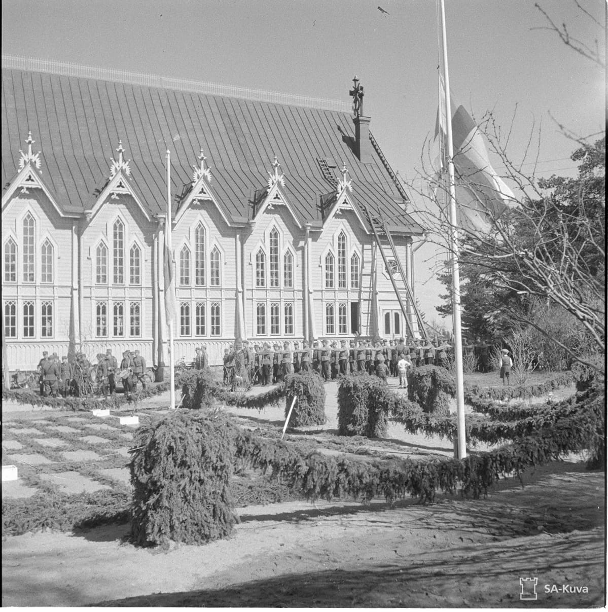 Kajaanin kirkko vuonna 1940.