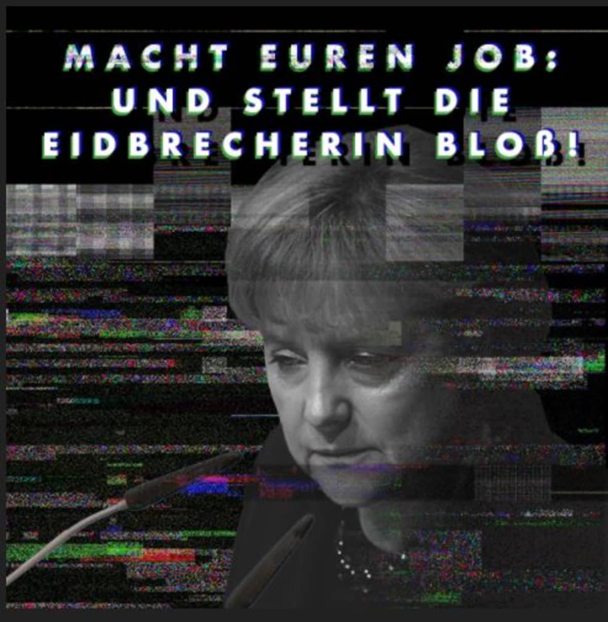 Kuvakaappaus Merkel die Eidbrecherin -sivustolta