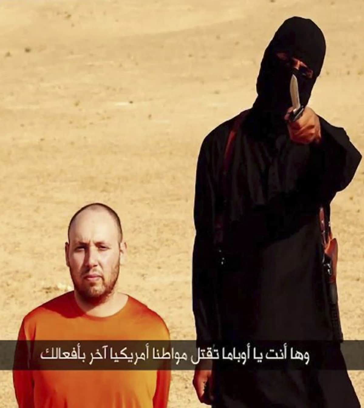 ISIS-järjestön julkaisema kuva Steven Sotloffista.