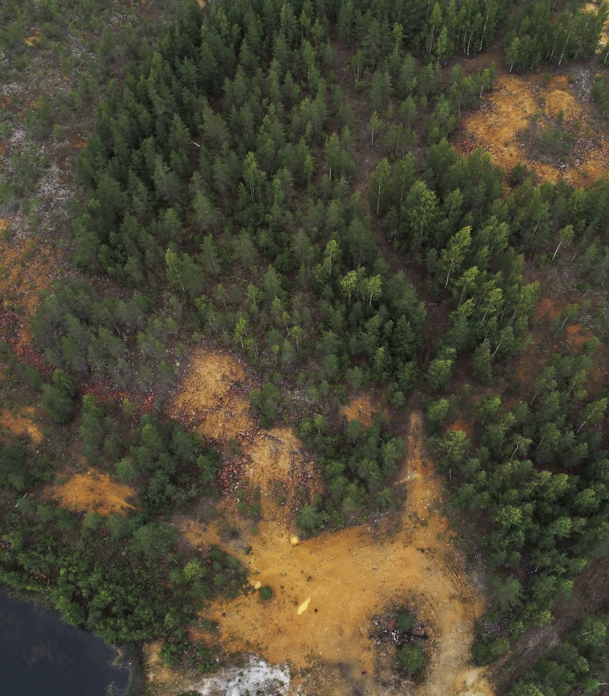 Ilmakuva Kangasjärven kaivosalueen ympäristövaikutuksista