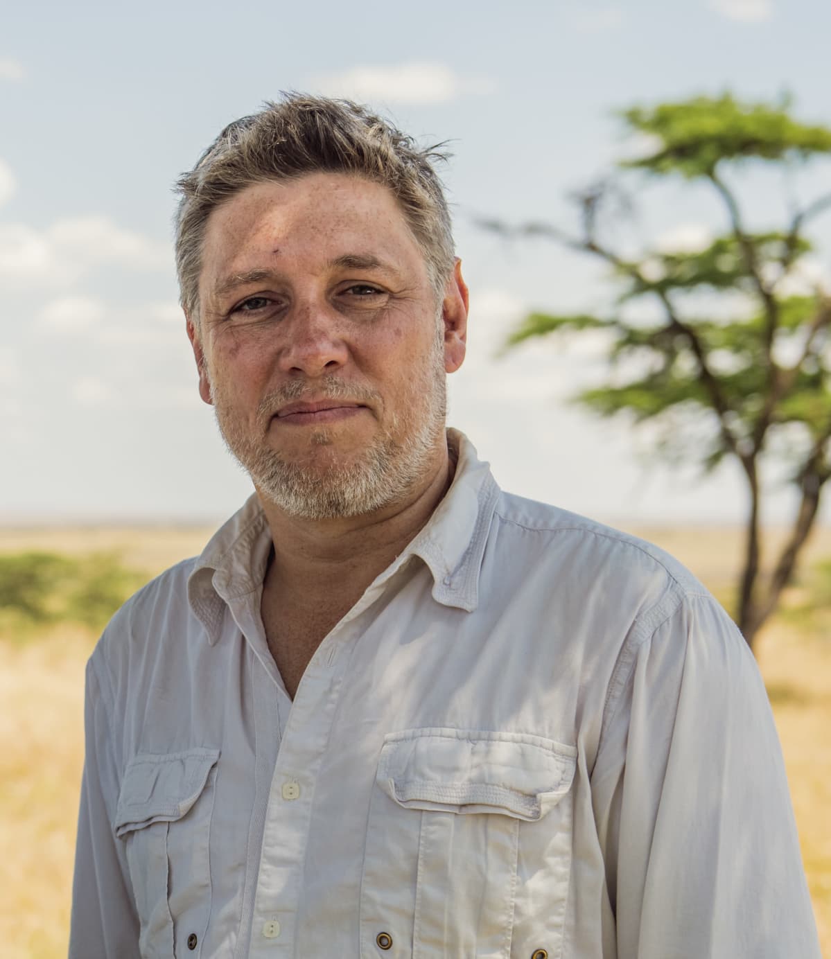 Jonnie Hughes Masai Maran luonnonsuojelualueella Keniassa 2020.