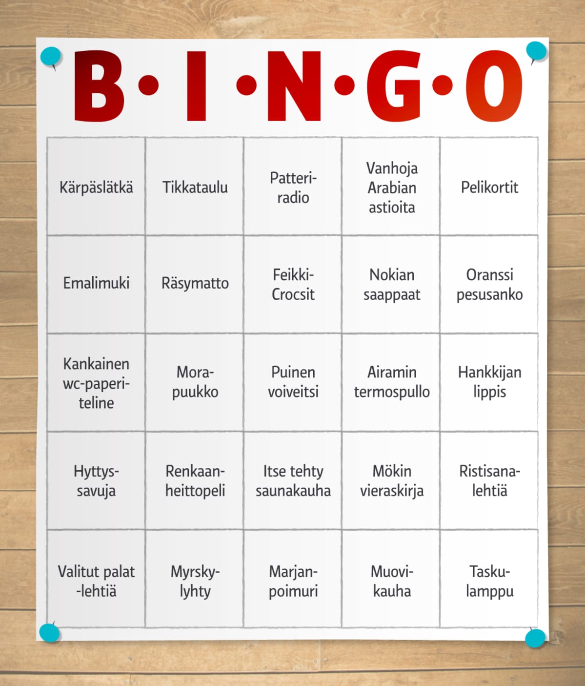 Bingo-taulukko