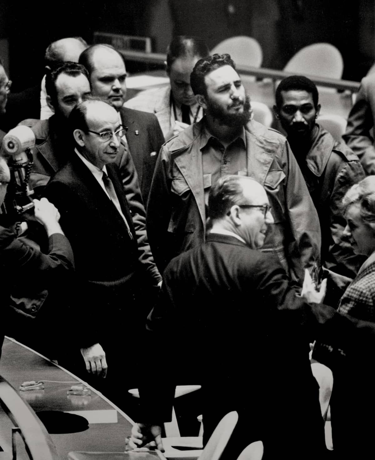 Fidel Castro New Yorkissa syyskuussa 1960.
