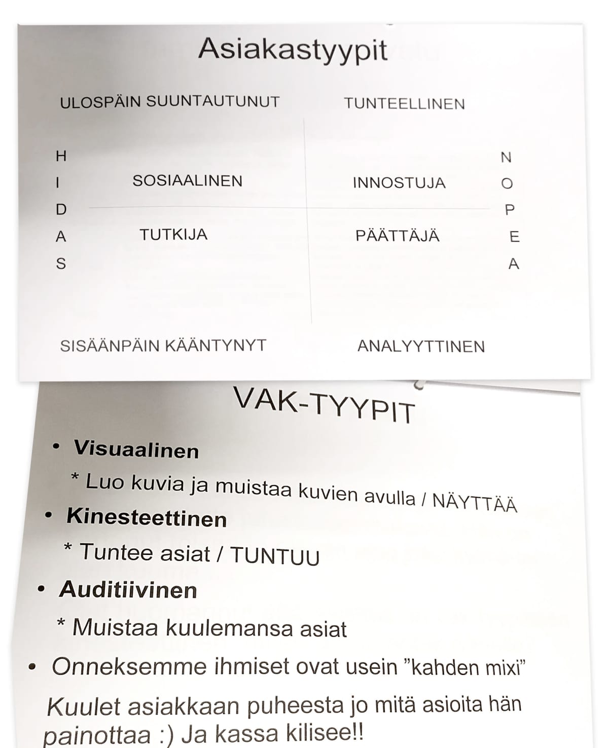 Kuva opiskelumateriaaleista.