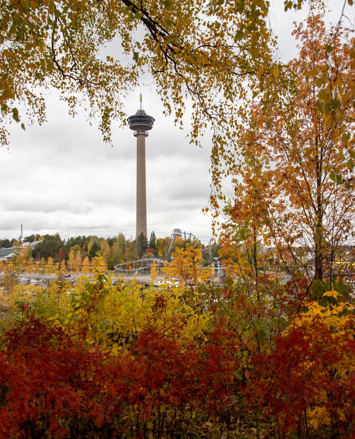 Syksyinen Tampere ja Näsinneula.