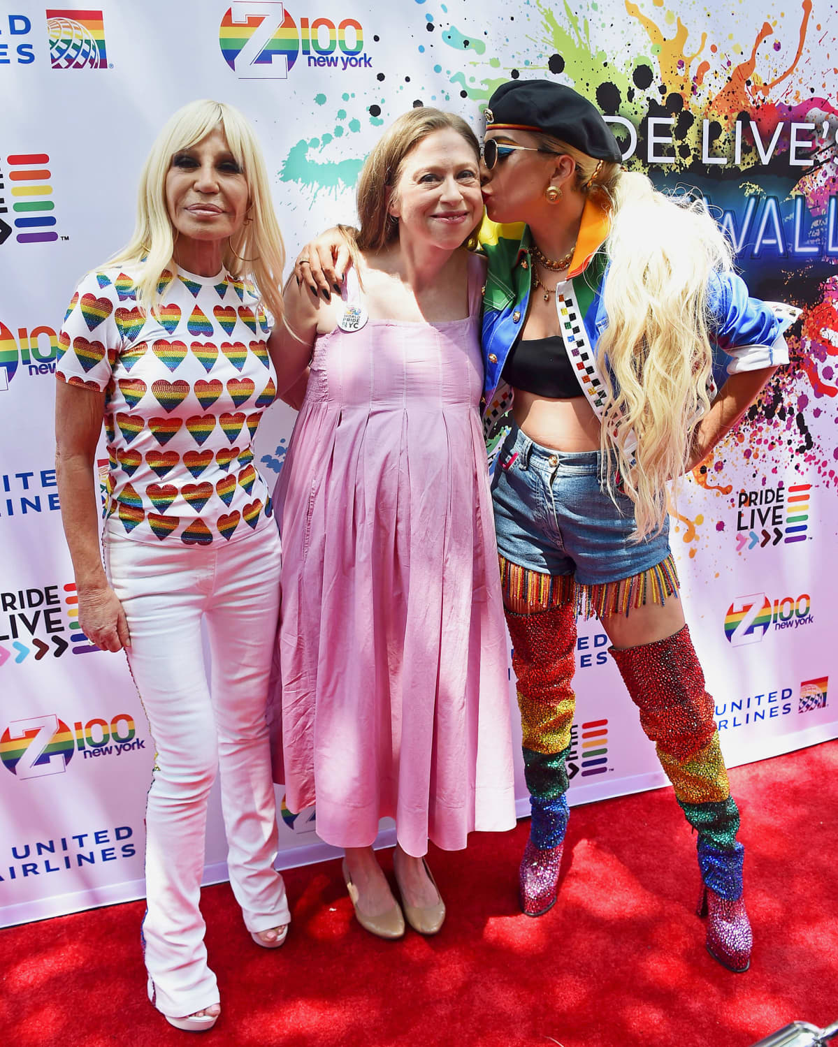 Donatella Versace, Chelsea Clinton ja Lady Gaga.
