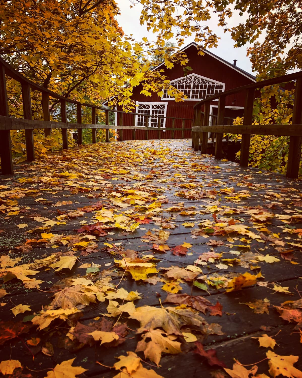 Ruskaa Noormarkun Ahlströmin ruukeilla.