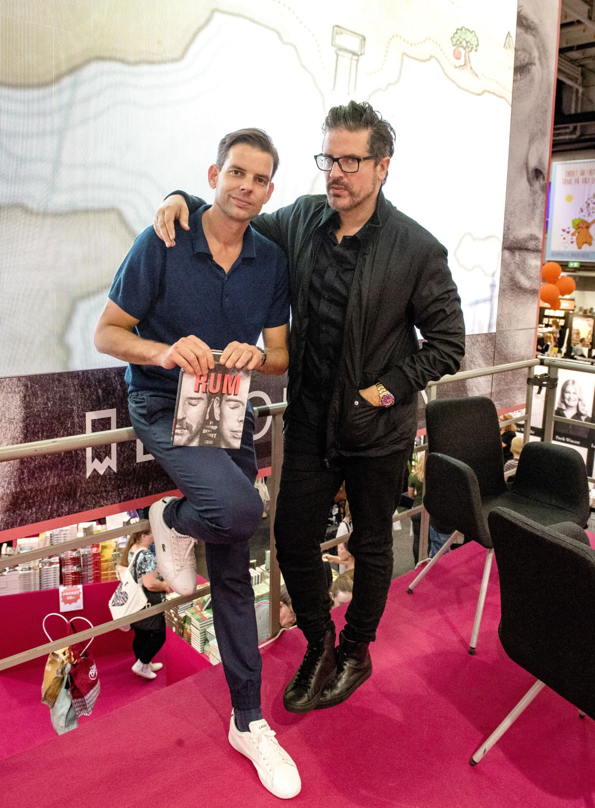 Alex Schulman och Sigge Eklund på bokmässan i Göteborg 2017