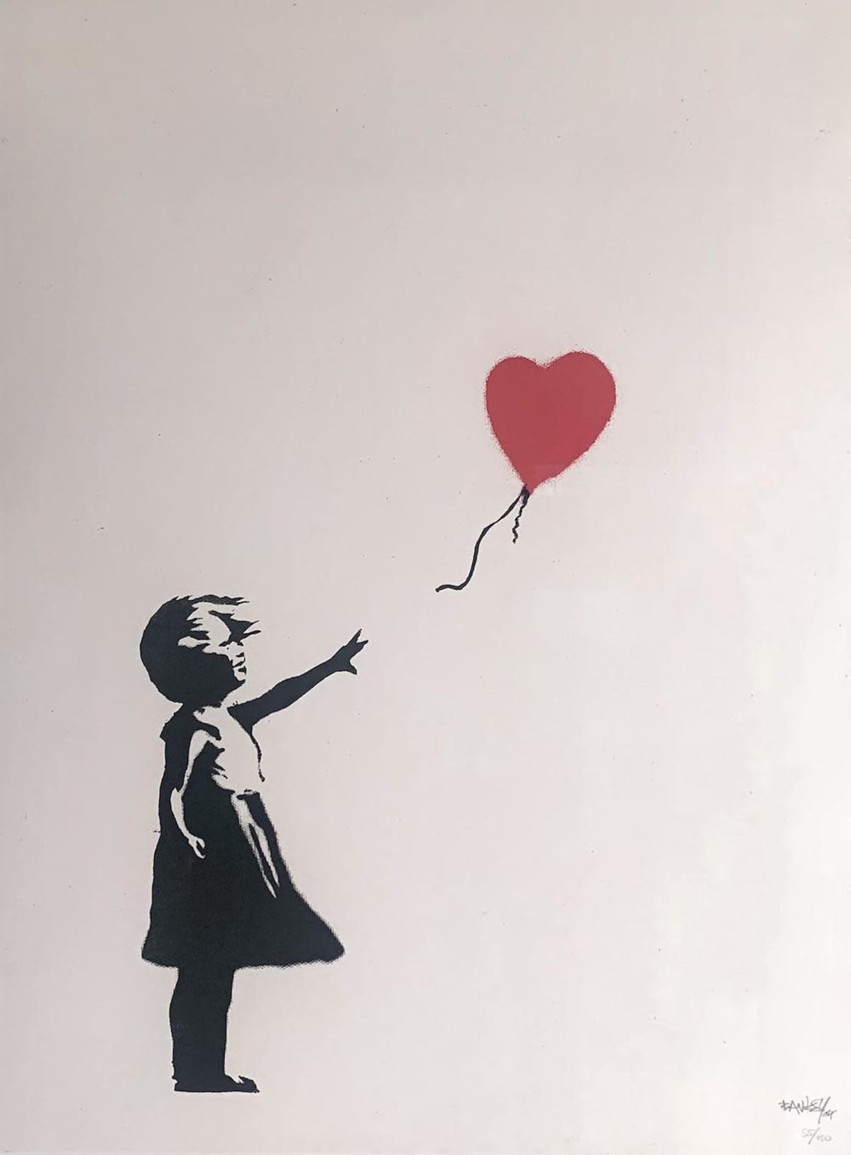 Banksyn teos The girl with Balloon.
